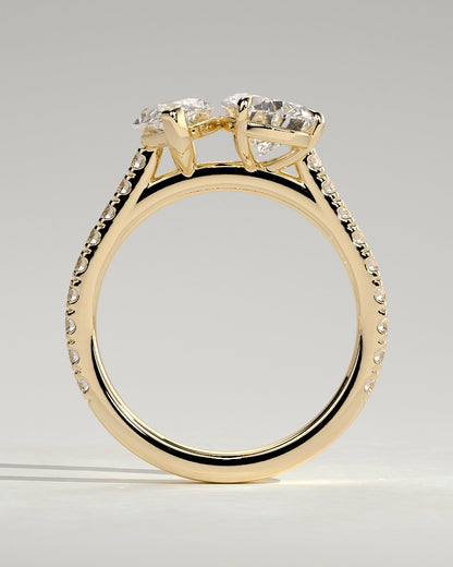 Round Halo, Pave & Split Shank Engagement Ring – 1.93 CT Lab Grown Diamond