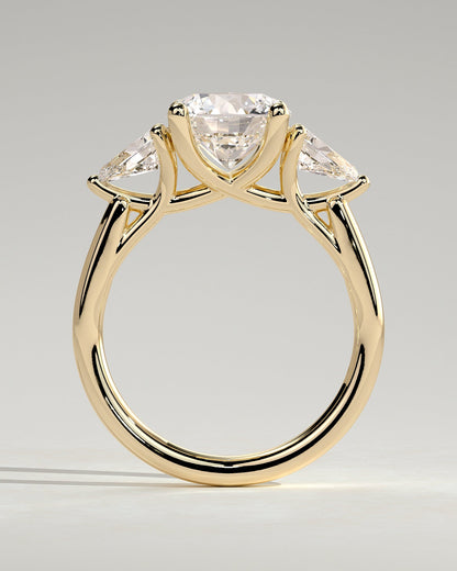 Round Halo, Pave & Split Shank Engagement Ring – 1.93 CT Lab Grown Diamond