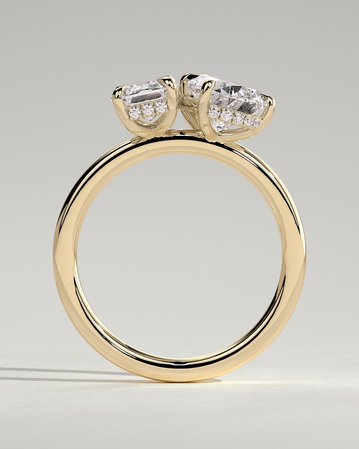 Round Halo, Pave & Split Shank Engagement Ring – 1.93 CT Lab Grown Diamond