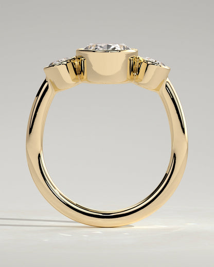 Round Halo, Pave & Split Shank Engagement Ring – 1.93 CT Lab Grown Diamond