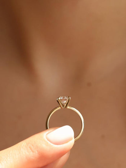 Marquise Cut Cluster Styled Lab Grown Diamond Engagement Ring