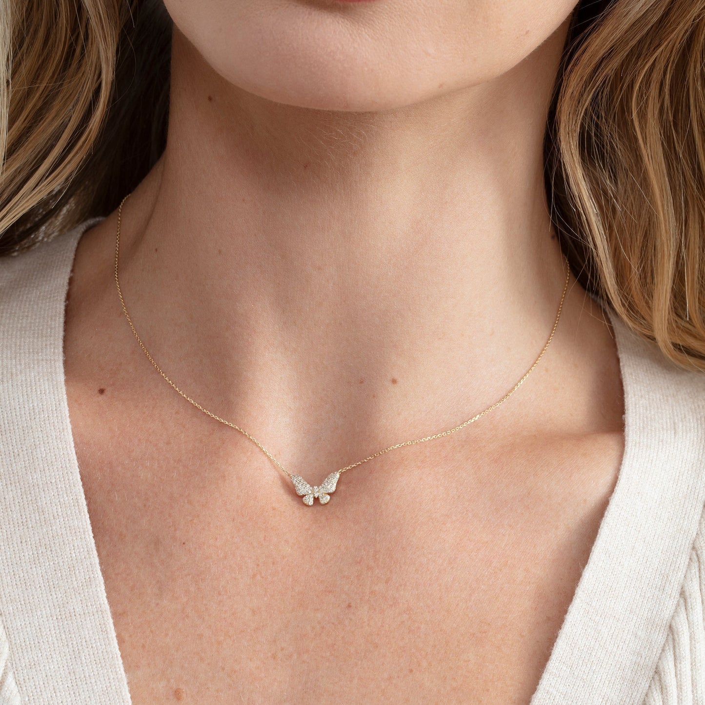 1.0 CT Round Bezel Solitaire Lab Grown Diamond Necklace