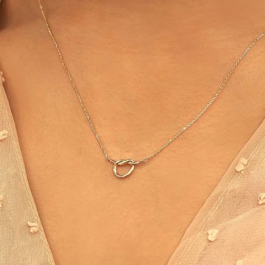 1.0 CT Round Bezel Solitaire Lab Grown Diamond Necklace