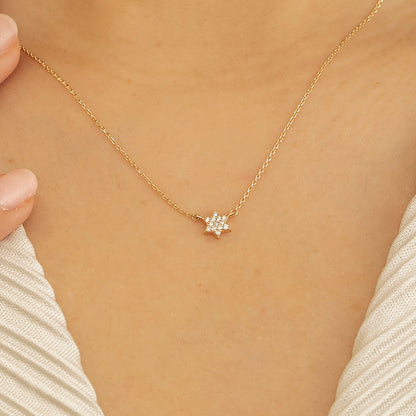 1.0 CT Round Bezel Solitaire Lab Grown Diamond Necklace