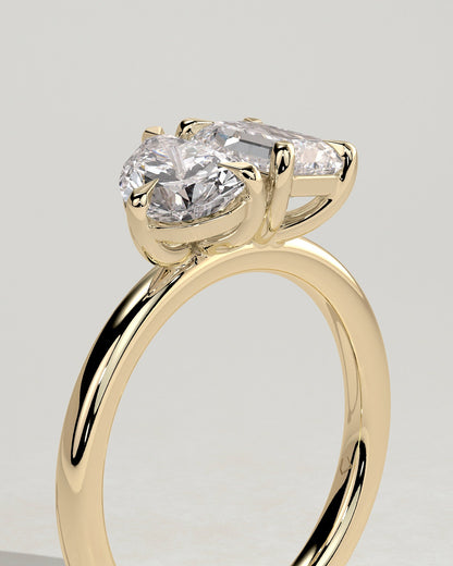 Round Halo, Pave & Split Shank Engagement Ring – 1.93 CT Lab Grown Diamond