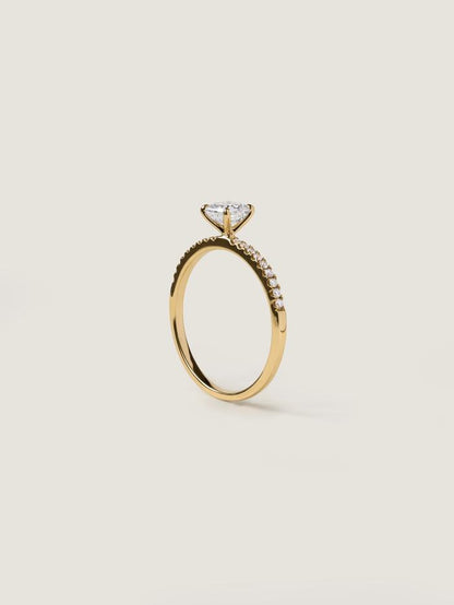 Marquise Cut Cluster Styled Lab Grown Diamond Engagement Ring