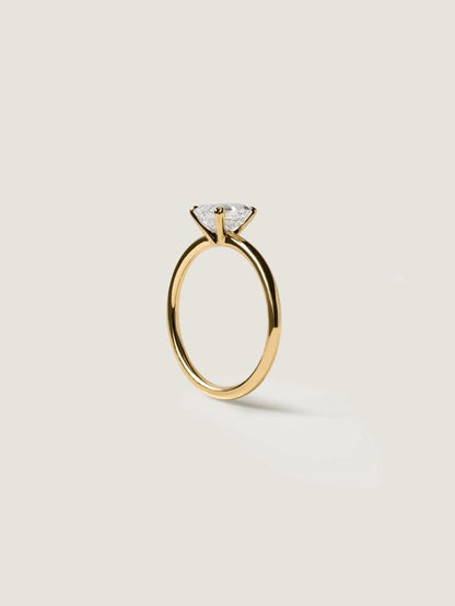 Marquise Cut Cluster Styled Lab Grown Diamond Engagement Ring