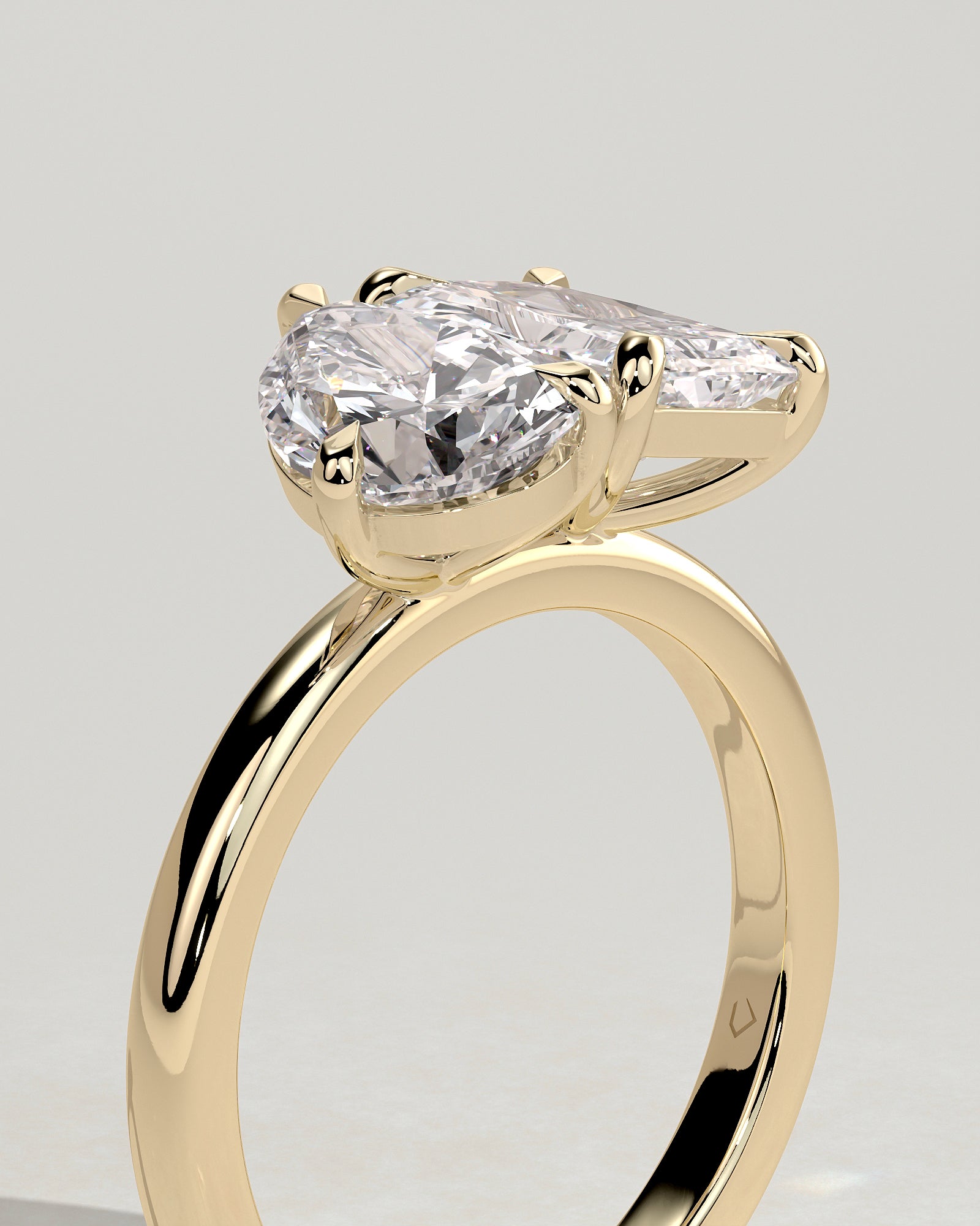 Round Halo, Pave & Split Shank Engagement Ring – 1.93 CT Lab Grown Diamond