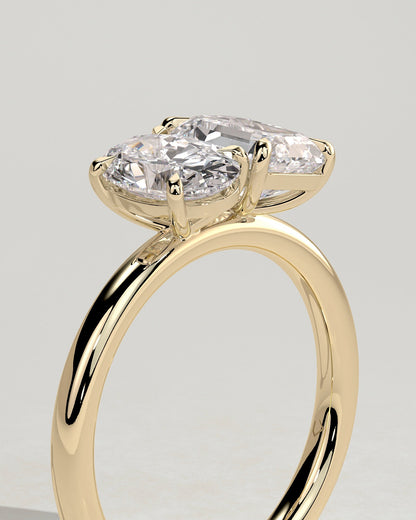 Round Halo, Pave & Split Shank Engagement Ring – 1.93 CT Lab Grown Diamond