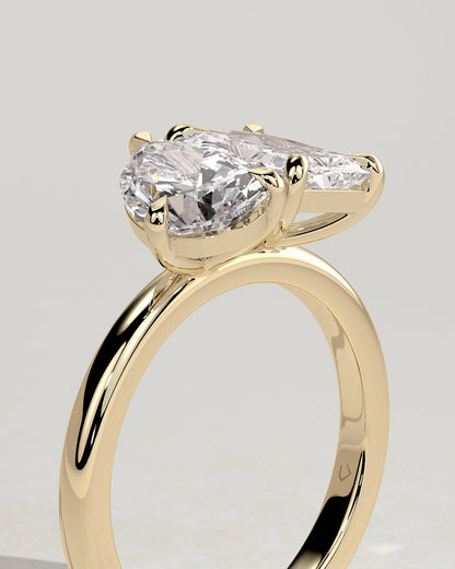 Round Halo, Pave & Split Shank Engagement Ring – 1.93 CT Lab Grown Diamond