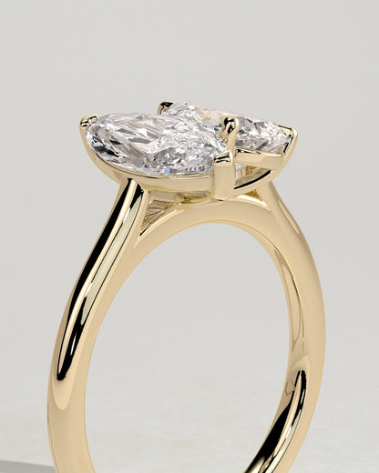 Round Halo, Pave & Split Shank Engagement Ring – 1.93 CT Lab Grown Diamond
