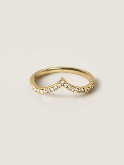 Marquise Cut Cluster Styled Lab Grown Wedding Band