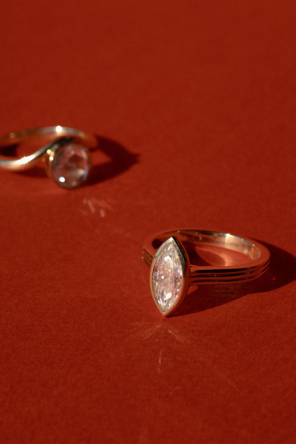 2 CT Round Three Stones Lab Grown Diamond Engagement Ring