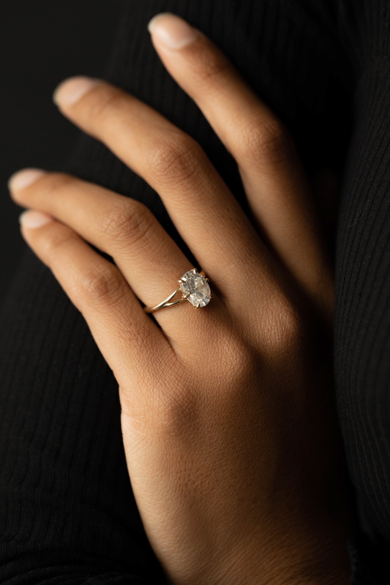 2 CT Round Three Stones Lab Grown Diamond Engagement Ring