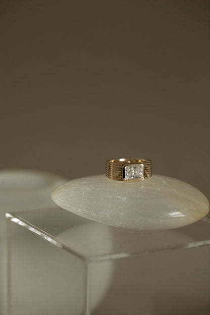 2 CT Round Three Stones Lab Grown Diamond Engagement Ring