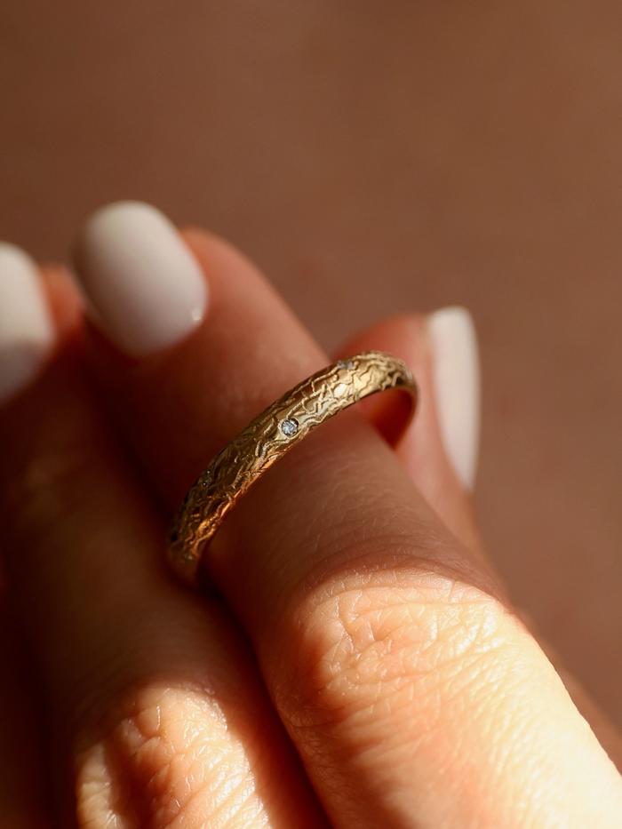 Marquise Cut Cluster Styled Lab Grown Wedding Band