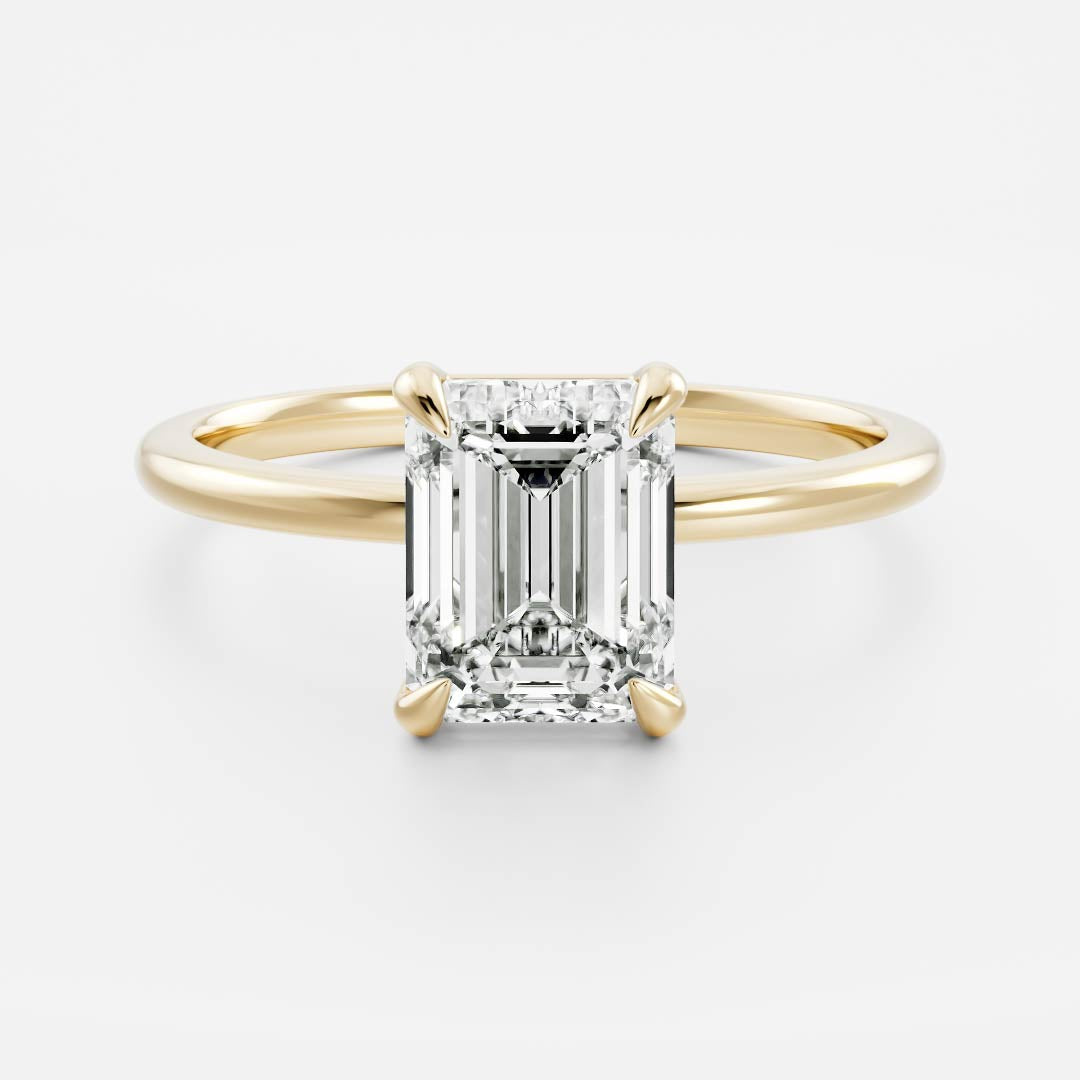 Oval Three Stone Lab Grown Diamond Engagement Ring