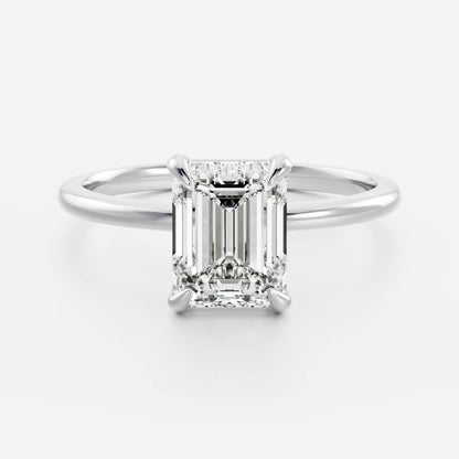 Oval Three Stone Lab Grown Diamond Engagement Ring