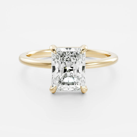 Oval Three Stone Lab Grown Diamond Engagement Ring