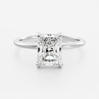 Oval Three Stone Lab Grown Diamond Engagement Ring