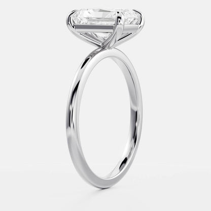 Oval Three Stone Lab Grown Diamond Engagement Ring