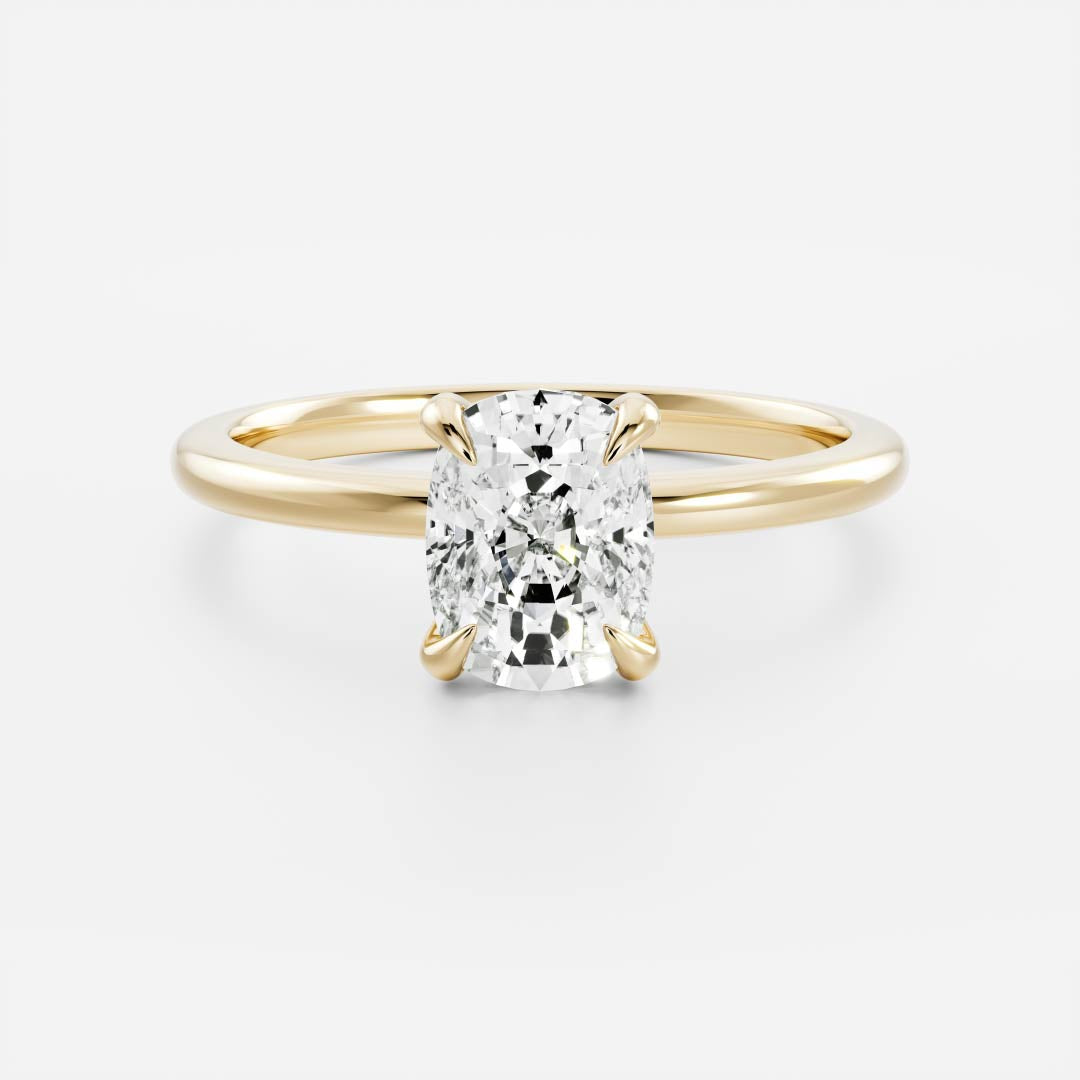 Oval Three Stone Lab Grown Diamond Engagement Ring