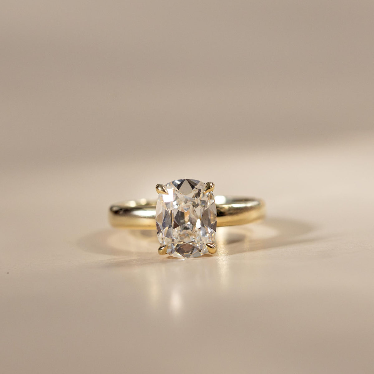 Oval Three Stone Lab Grown Diamond Engagement Ring