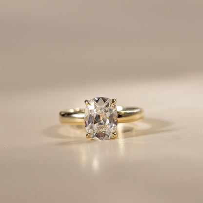 Oval Three Stone Lab Grown Diamond Engagement Ring