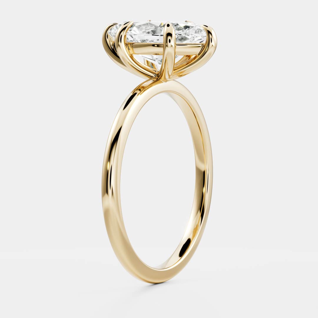 Marquise Solitaire Lab Grown Diamond Engagement Ring