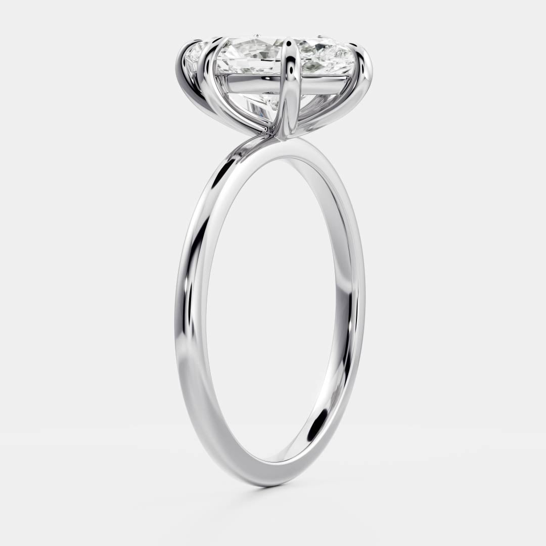Marquise Solitaire Lab Grown Diamond Engagement Ring