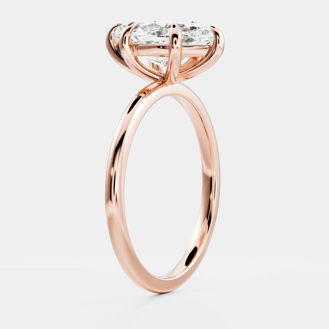 Marquise Solitaire Lab Grown Diamond Engagement Ring