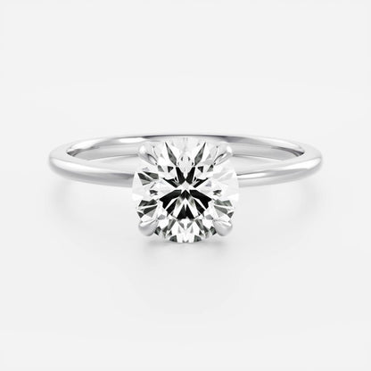 Oval Three Stone Lab Grown Diamond Engagement Ring