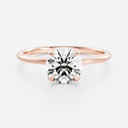Oval Three Stone Lab Grown Diamond Engagement Ring