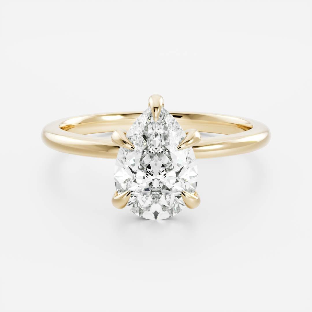 Oval Three Stone Lab Grown Diamond Engagement Ring
