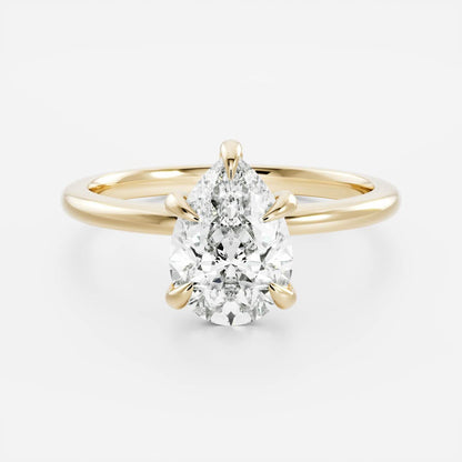 Oval Three Stone Lab Grown Diamond Engagement Ring