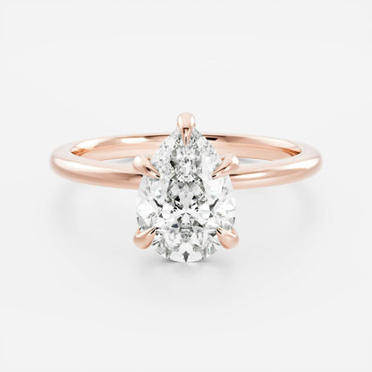 Oval Three Stone Lab Grown Diamond Engagement Ring