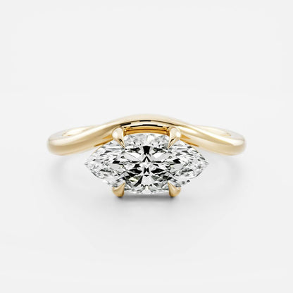 Oval Three Stone Lab Grown Diamond Engagement Ring