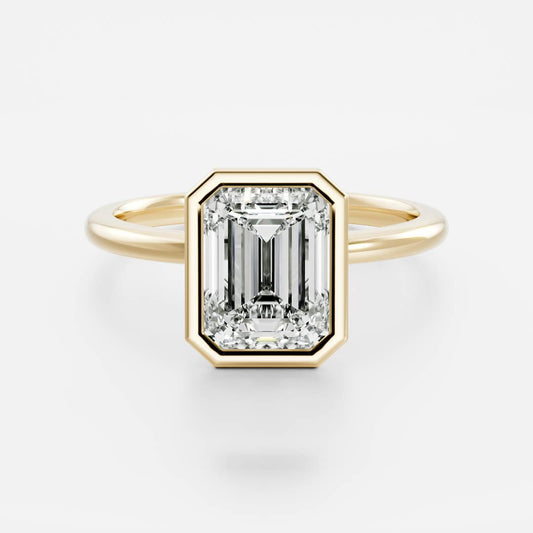 Oval Three Stone Lab Grown Diamond Engagement Ring