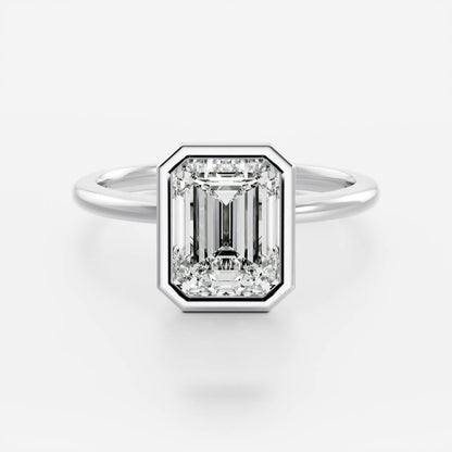 Oval Three Stone Lab Grown Diamond Engagement Ring