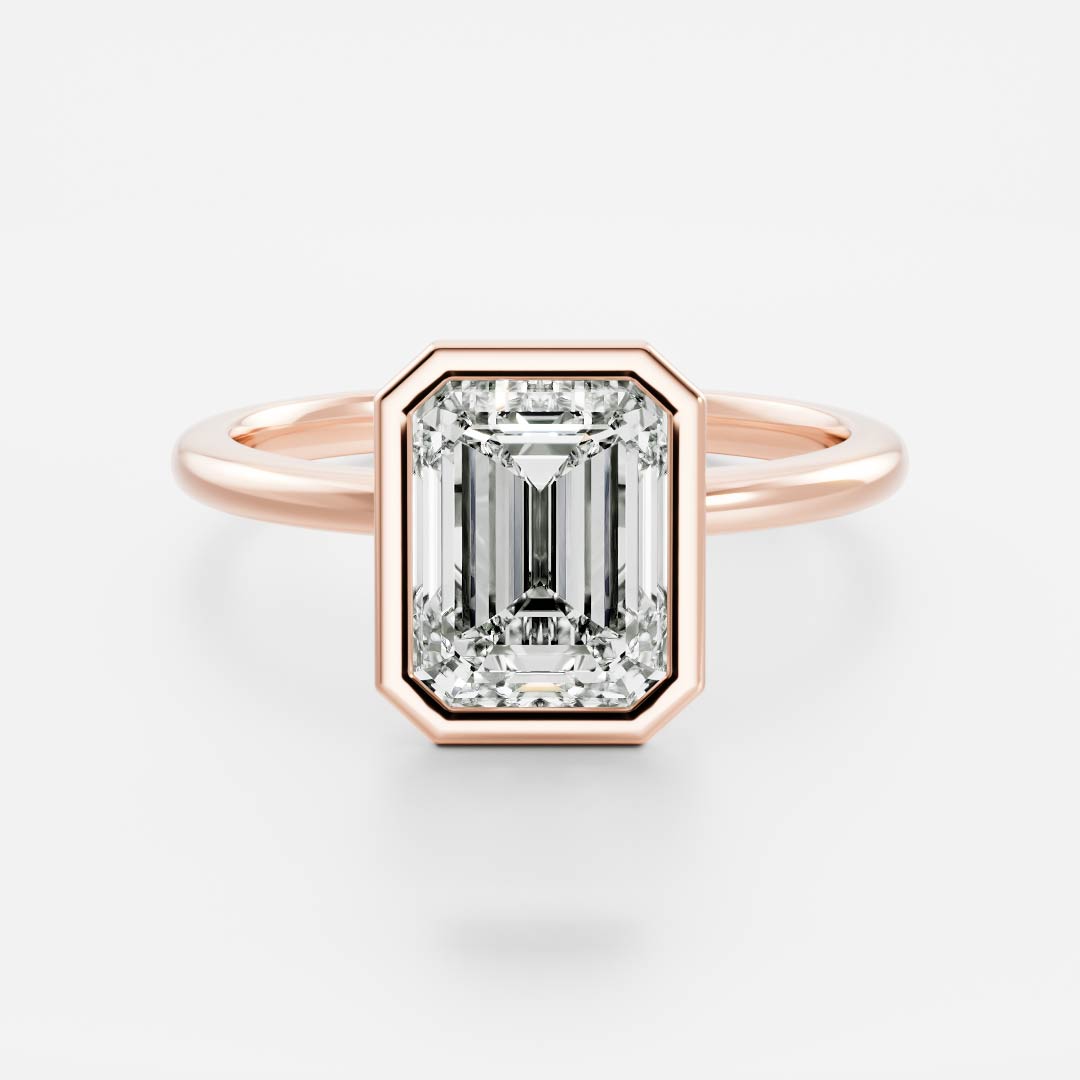 Oval Three Stone Lab Grown Diamond Engagement Ring