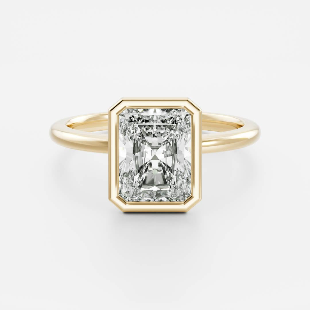 Oval Three Stone Lab Grown Diamond Engagement Ring