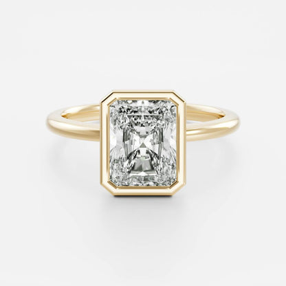 Oval Three Stone Lab Grown Diamond Engagement Ring