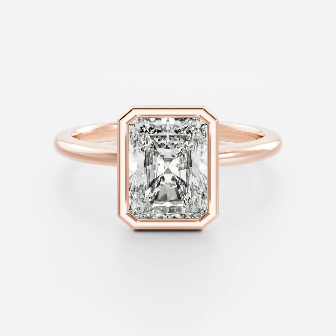 Oval Three Stone Lab Grown Diamond Engagement Ring