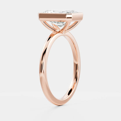 Oval Three Stone Lab Grown Diamond Engagement Ring
