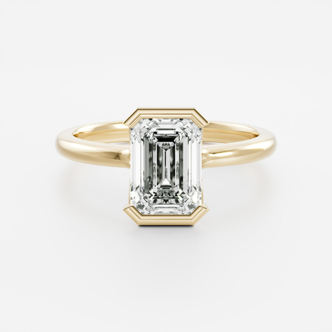 Oval Three Stone Lab Grown Diamond Engagement Ring