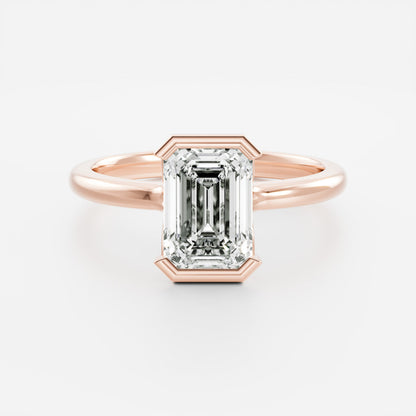 Oval Three Stone Lab Grown Diamond Engagement Ring