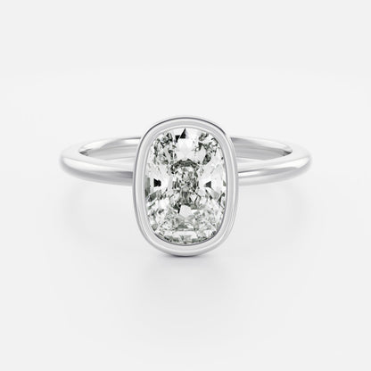 Oval Three Stone Lab Grown Diamond Engagement Ring