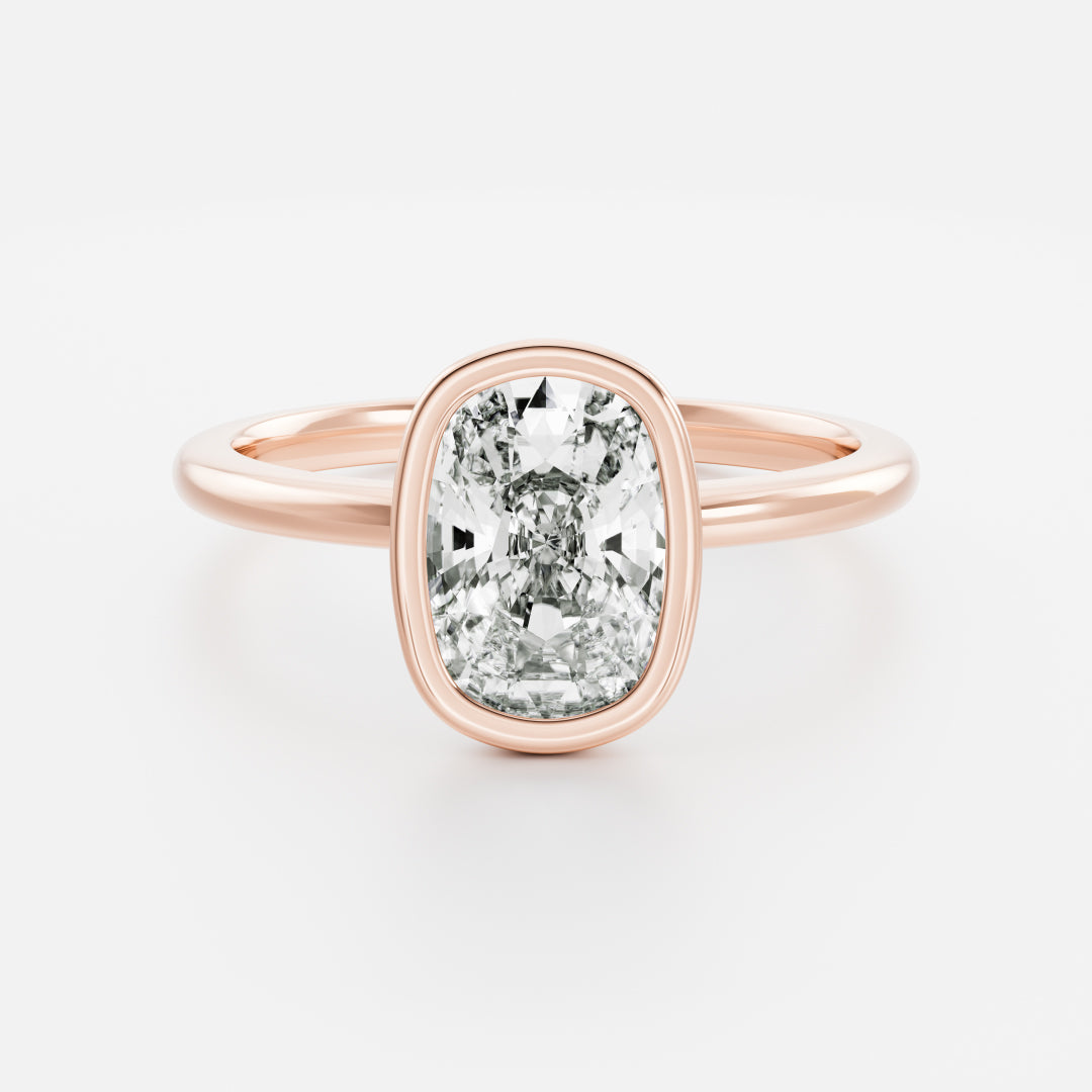 Oval Three Stone Lab Grown Diamond Engagement Ring