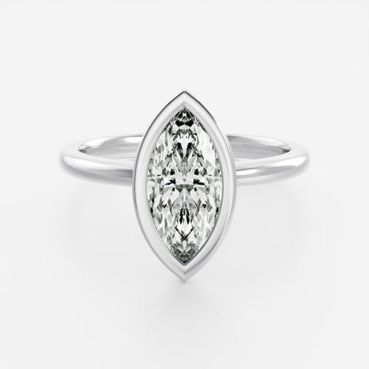 Oval Three Stone Lab Grown Diamond Engagement Ring
