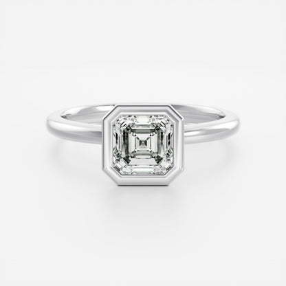 Oval Three Stone Lab Grown Diamond Engagement Ring